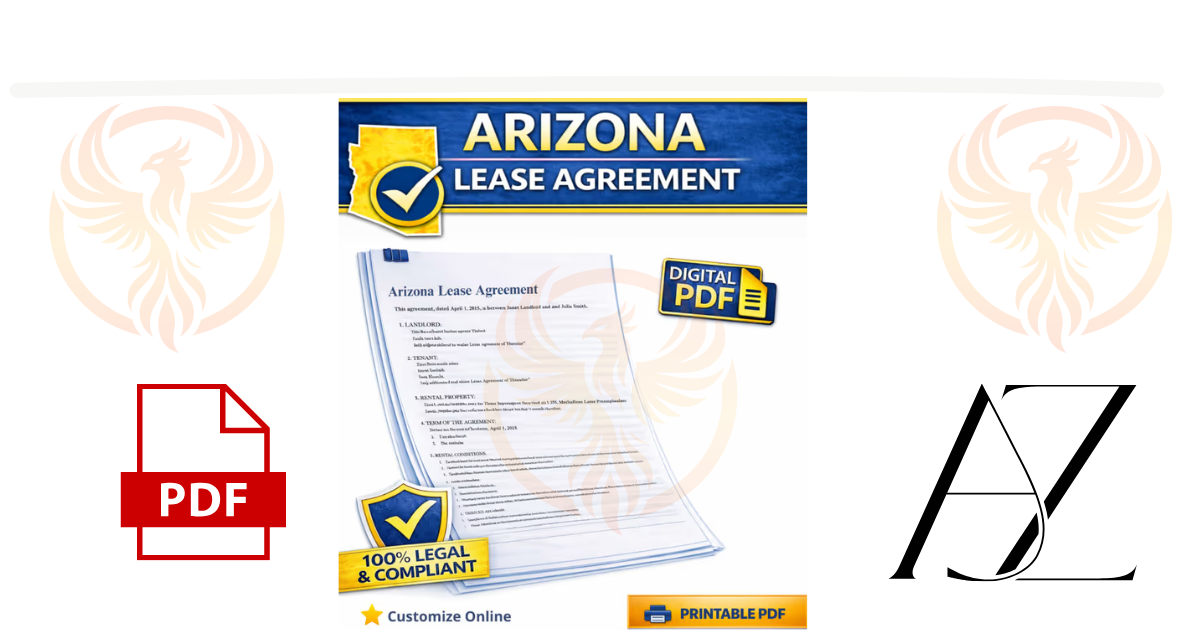 Arizona Association of Realtors Residential Lease Agreement | Phoenix